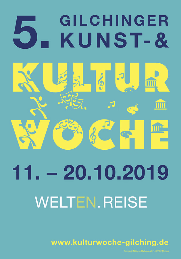 Poster für KuKuWo 2019 – Le monde entier à la mairie de Gilching