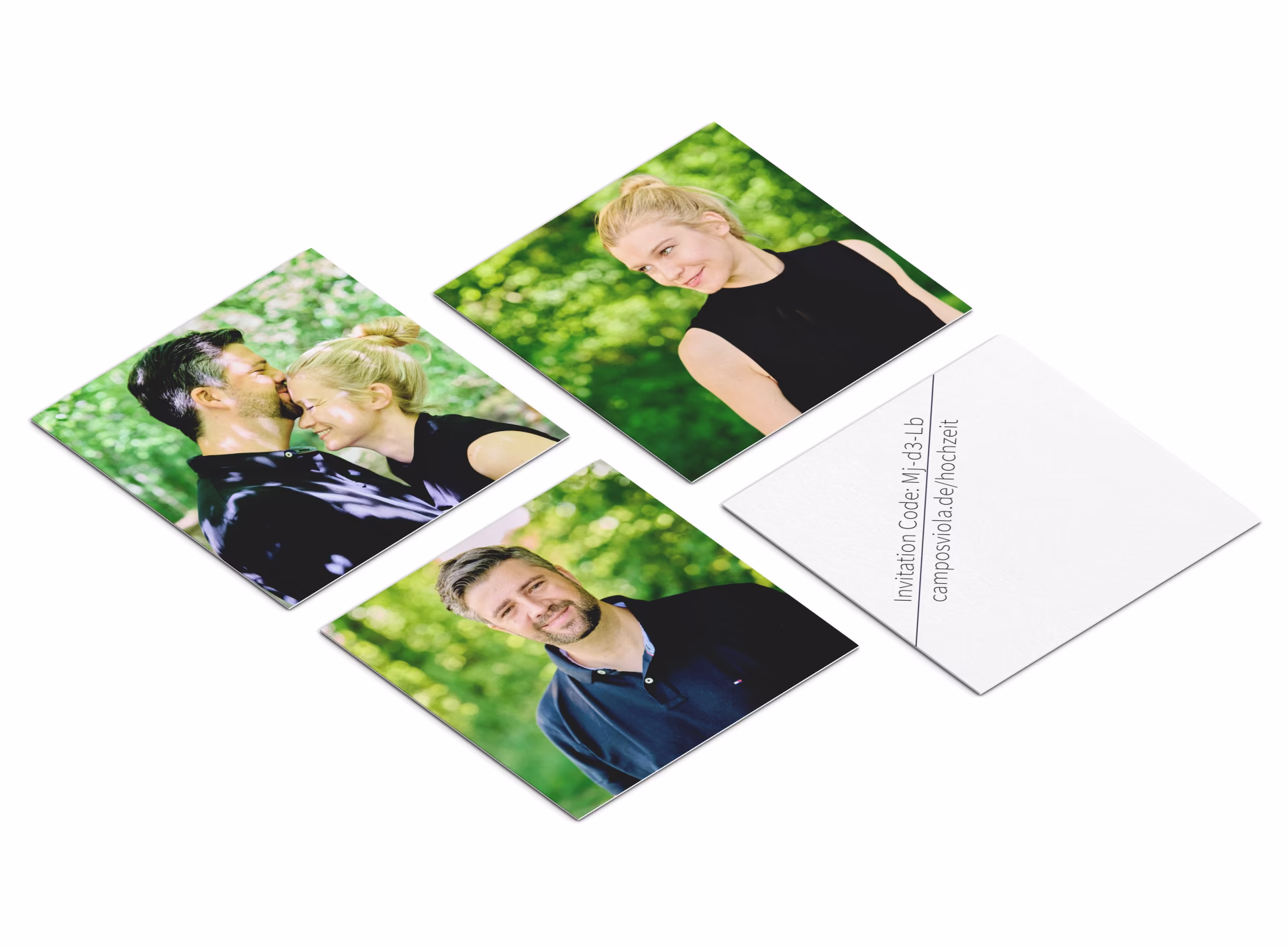 Tarjetas personalizadas para los invitados - Boda en Gilching